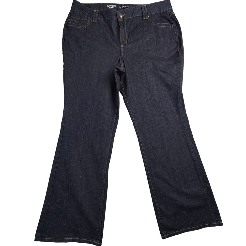 NWT Lane Bryant Distinctly Boot Jeans Womens 24 Average Dark Wash Bootcut Indigo